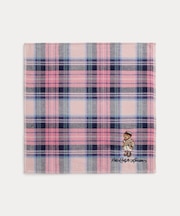 (ガールズ 2才～4才)チェック Polo ベア コットン ハンカチーフ