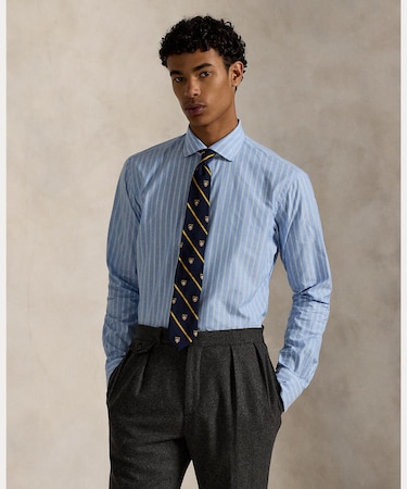 クラシック フィット ストライプド シャツ