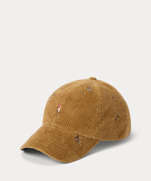 ダックエンブロイダリー コーデュロイ ボール キャップ ダックエンブロイダリー コーデュロイ ボール キャップ｜ポロ ラルフ