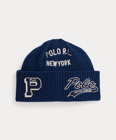 ロゴパッチ ウールブレンド ウォッチ キャップ