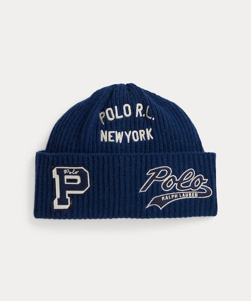 ロゴパッチ ウールブレンド ウォッチ キャップ