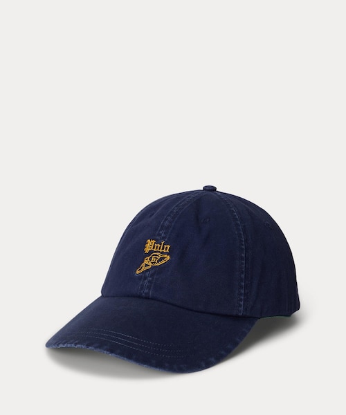 ロングビル エンブロイダリー ツイル キャップ｜ポロ ラルフ ローレン