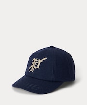 エンブロイダリー ウールブレンド クリケット キャップ