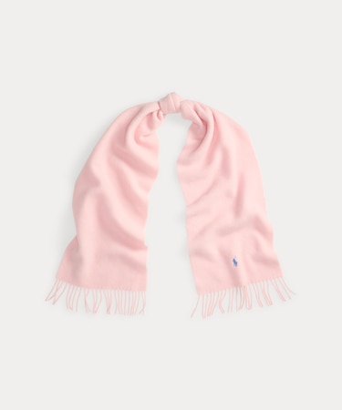 フリンジトリム ウール マフラー