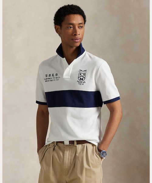 クラシック フィット メッシュ グラフィック ポロシャツ｜ポロ ラルフ