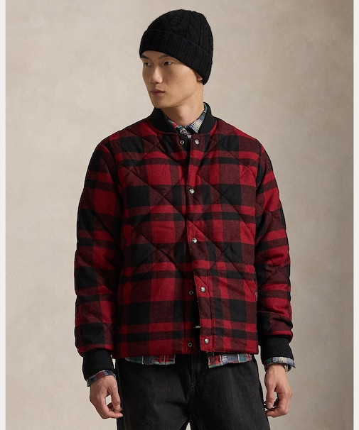 バッファロー チェック ウールブレンド ジャケット
