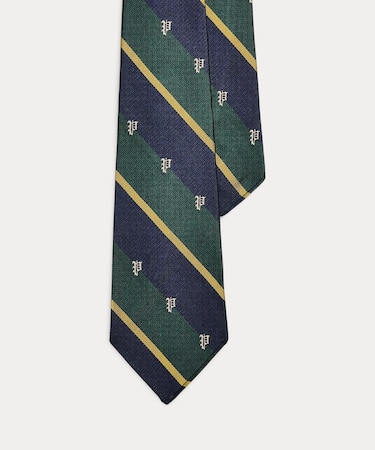 ヴィンテージインスパイアード ストライプド シルク レップ ネクタイ