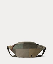 パッチワーク キャンバス ウエストポーチ