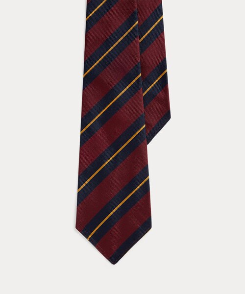 ヴィンテージインスパイアード ストライプド シルク ネクタイ｜ポロ