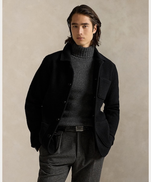 ウールブレンド ユーティリティ シャツ ジャケット｜ポロ ラルフ