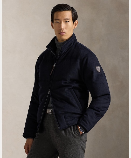 メルトン ボンバー ジャケット