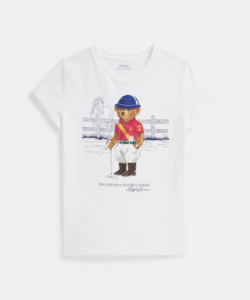 ガールズ 7才～16才)Polo ベア コットン ジャージー Tシャツ｜ポロ