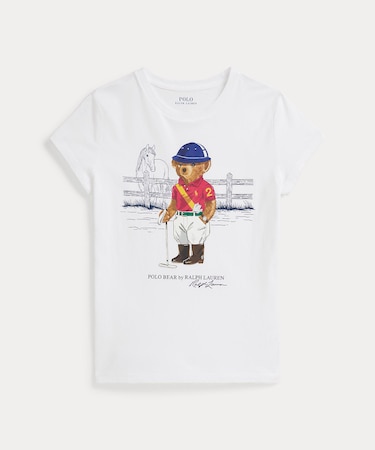 (ガールズ 7才～16才)Polo ベア コットン ジャージー Tシャツ