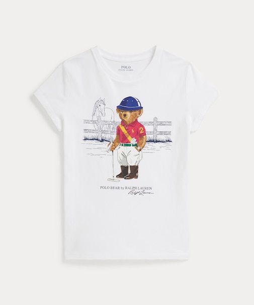 (ガールズ 7才～16才)Polo ベア コットン ジャージー Tシャツ