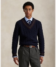 ウールカシミヤ クリケット セーター