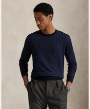 ハウンドトゥース ウォッシャブル ウール セーター