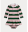 (ベビー)ストライプド コットン ラグビー ドレス & ブルマー