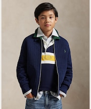 (ボーイズ 8才～20才)ケーブルキルテッド ジャケット