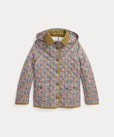 (ガールズ 7才～16才)キルテッド ウォーターレジスタント バーン ジャケット