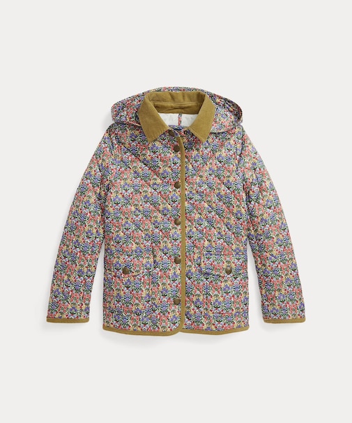 (ガールズ 7才～16才)キルテッド ウォーターレジスタント バーン ジャケット