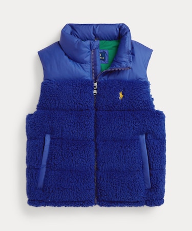 (ボーイズ 2才～7才)テディ フリース ハイブリッド ベスト