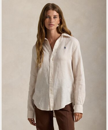 クラシック フィット リネン シャツ