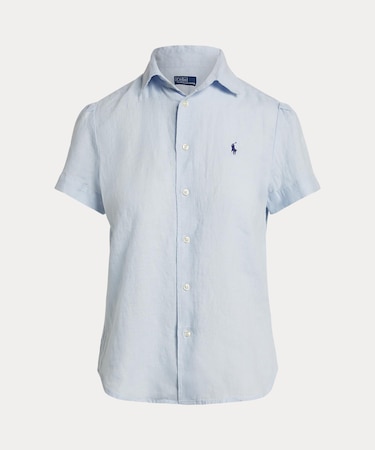 リネン ショートスリーブ シャツ