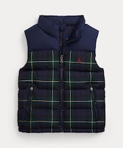 (ボーイズ 2才～7才)チェック ダウン ベスト