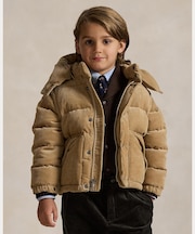 (ボーイズ 2才～7才)コンバーチブル コーデュロイ ダウン ジャケット
