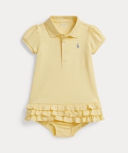 (ベビー)ラッフルド ポロ ドレス＆ブルマー