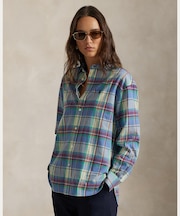 リラックス フィット コットン チェック シャツ