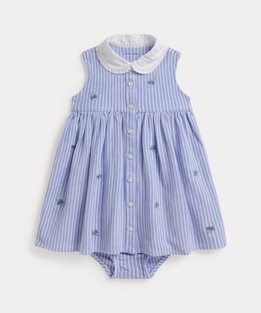 (ベビー)ブルーベリー コットン メッシュ ドレス & ブルマー