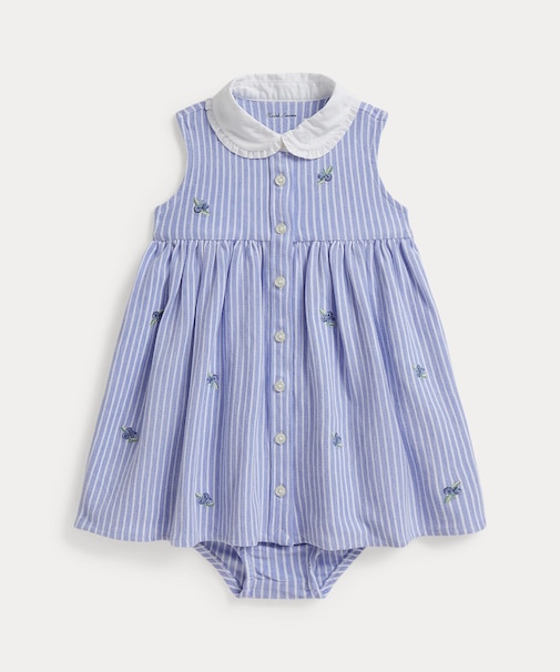 (ベビー)ブルーベリー コットン メッシュ ドレス & ブルマー