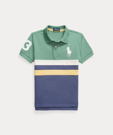 (ボーイズ 2才～7才)Big Pony コットン メッシュ ポロシャツ