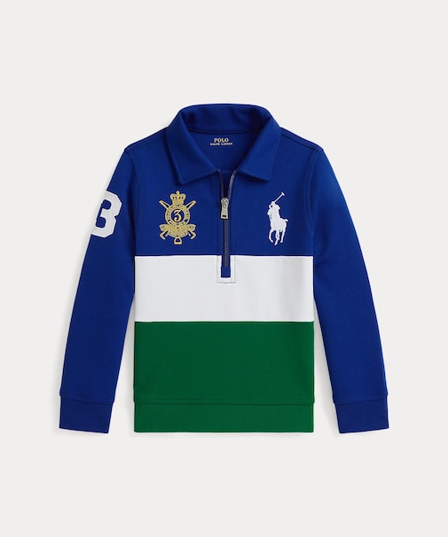 (ボーイズ 2才～7才)Big Pony ダブルニット カラード スウェットシャツ