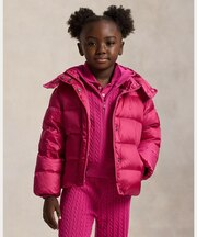 (ガールズ 2才～6才)メタリック ダウン フーデッド ジャケット