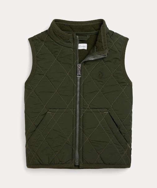 (ベビー)フリースラインド キルテッド ベスト