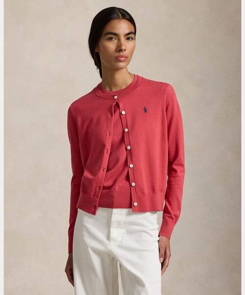 コットン クルーネック カーディガン｜ポロ ラルフ ローレンの通販