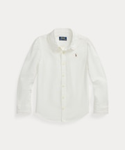 (ガールズ 2才～6才)フリル コットン オックスフォード シャツ