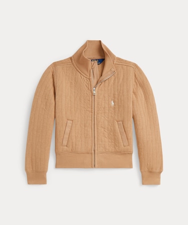 (ガールズ 2才～6才)キルテッド ケーブルモチーフ ジャケット