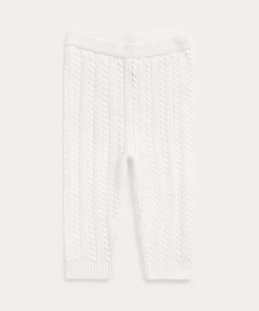 (ベビー)ケーブルニット オーガニック コットン セーター パンツ