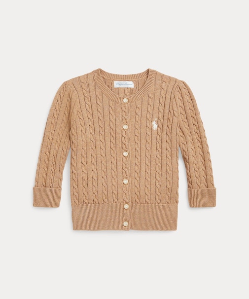 (ベビー)ミニケーブル コットン カーディガン