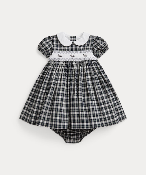 (ベビー)ドッグ チェック ポプリン ドレス & ブルマー