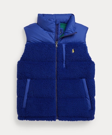 (ボーイズ 8才～20才)テディ フリース ハイブリッド ベスト