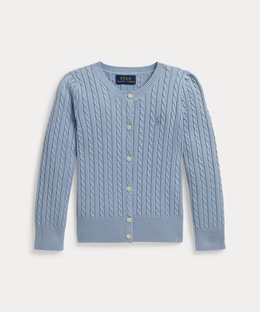 (ガールズ 2才～6才)ミニケーブル コットン カーディガン