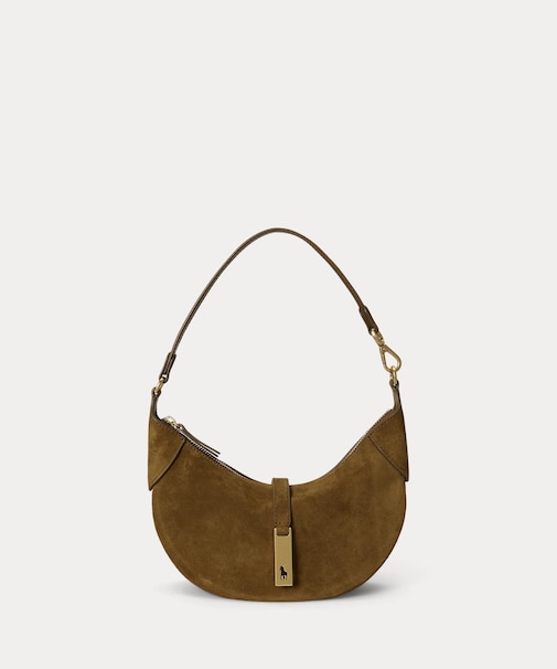 Polo ID スエード ミニ ショルダー バッグ