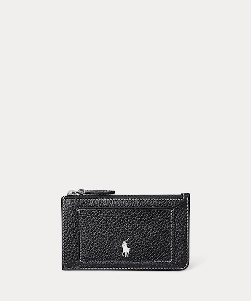 Polo Play レザー ジップ カード ケース