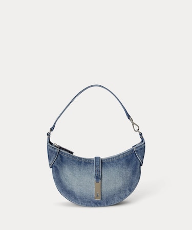Polo ID デニム ミニ ショルダー バッグ
