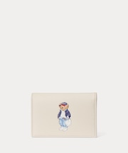 Polo ベア レザー フラップ カード ケース