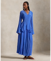 クリンクル Aライン ラップ スカート